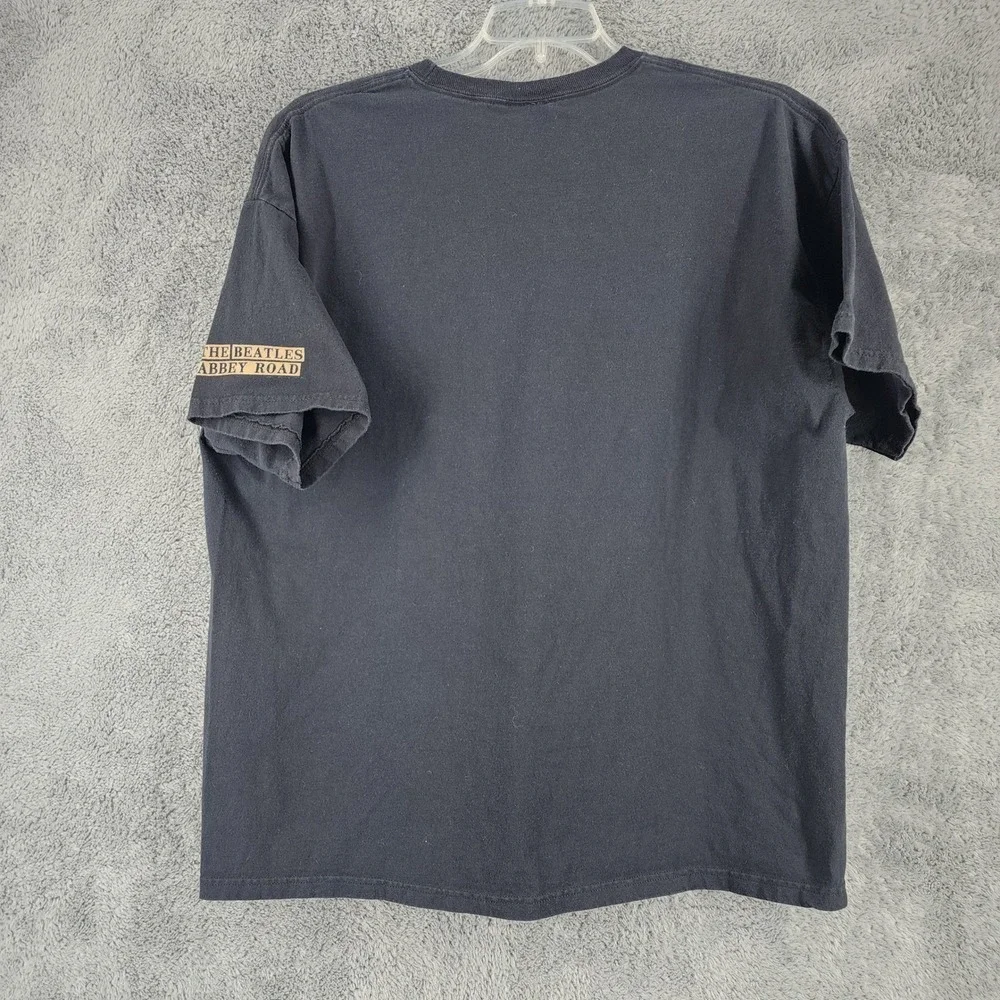 The Beatles Shirt Mens 2XL Black Abbey Road Crosswalk Graphic Band Tee Y2K 2005 - Picture 3 of 9